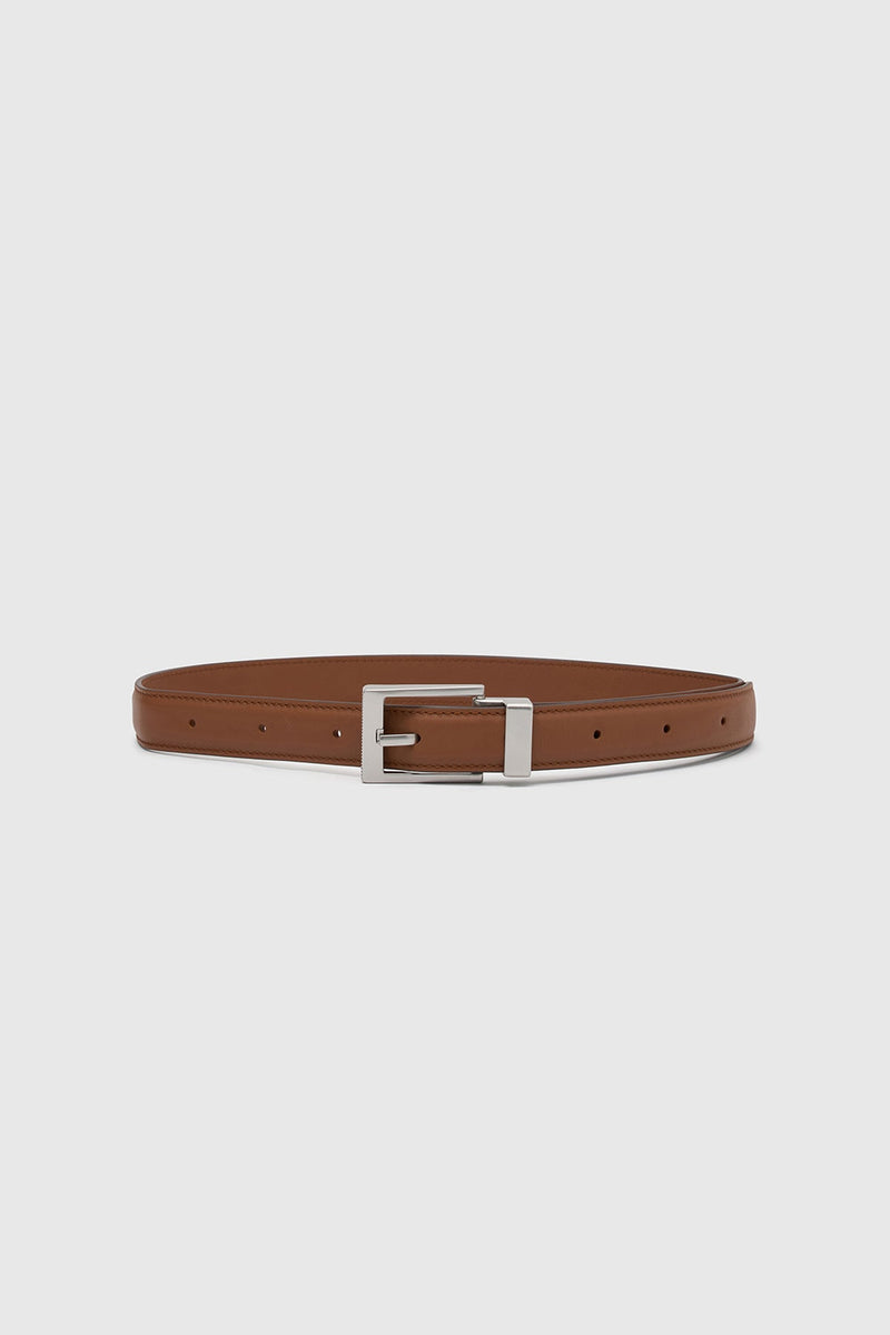 CBelt-7249 Belt Marble leather-Tan