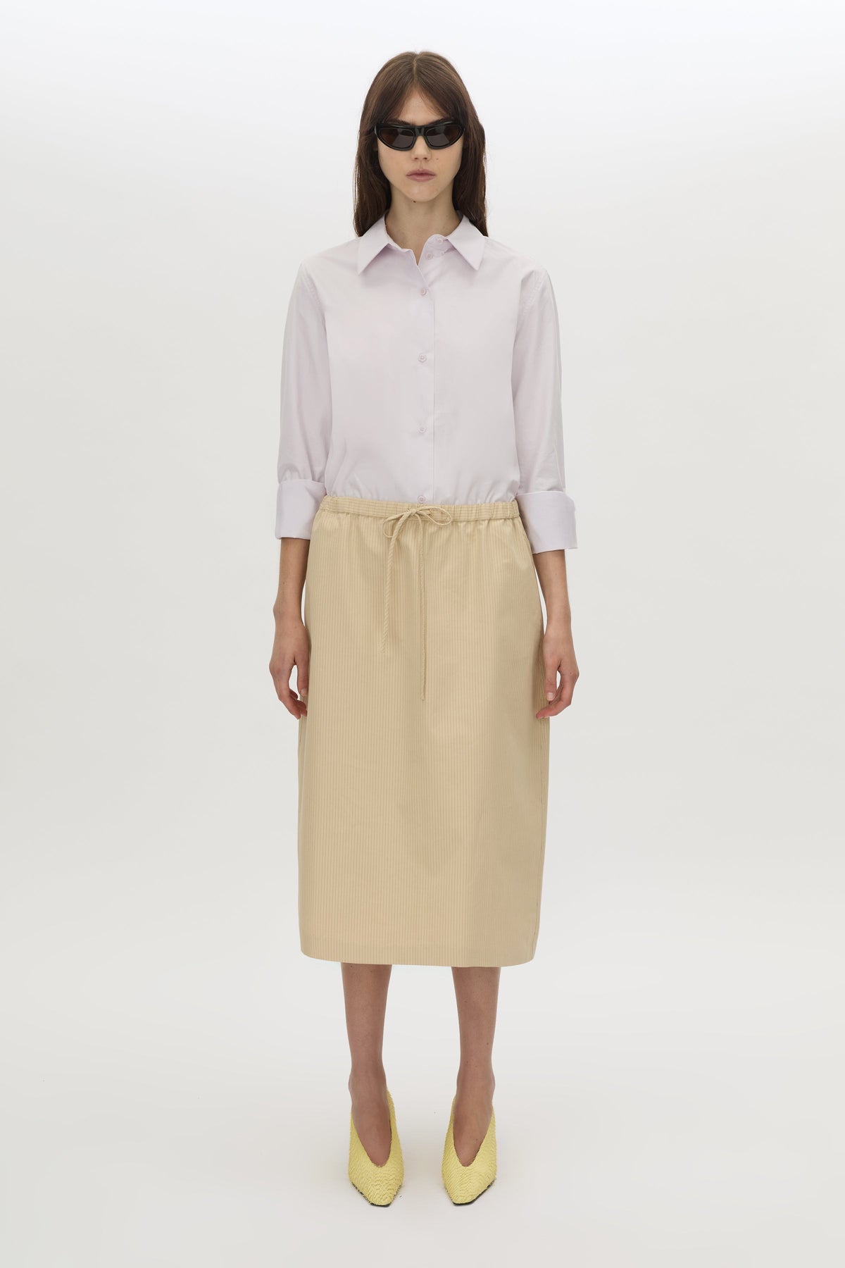Oren Stripe Midi Skirt