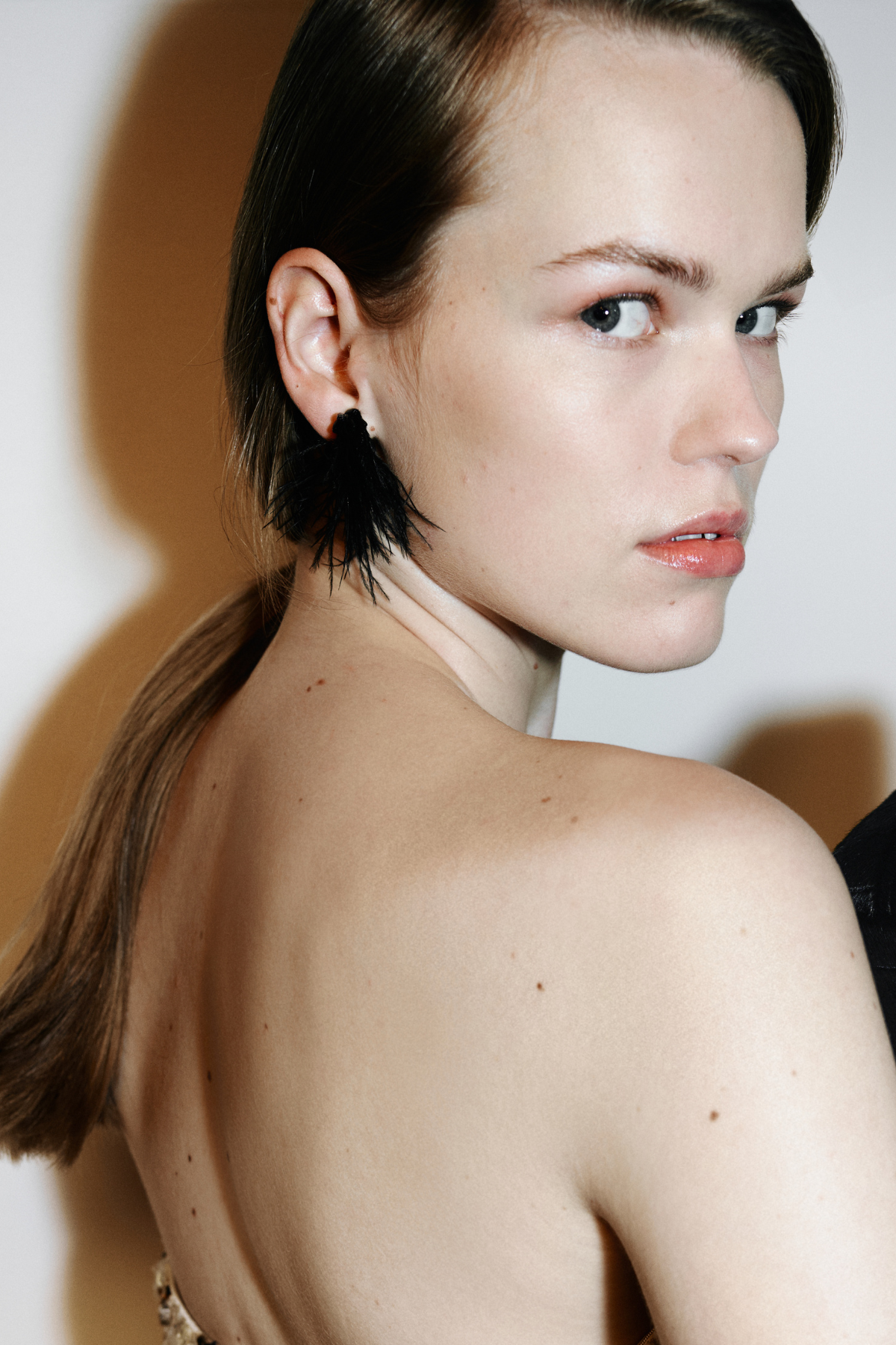 CAMILLA AND MARC SS26 Friesian Feather Earrings Black Smart Investments