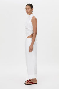 Onesto Cowl Neck Backless Top