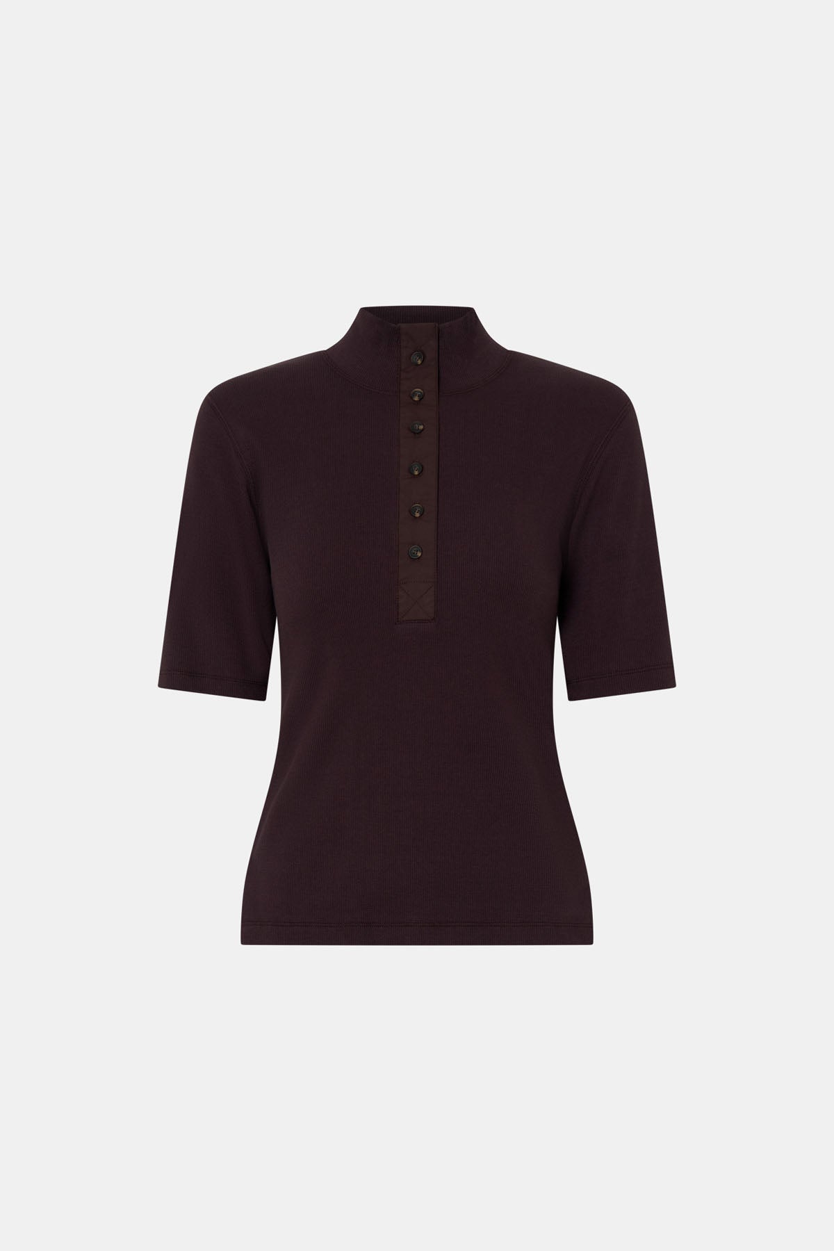 Aubrey Elbow Sleeve Rib Top