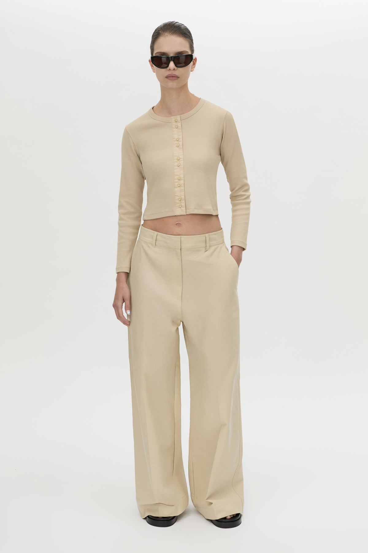 Aubrey Long Sleeve Rib Top
