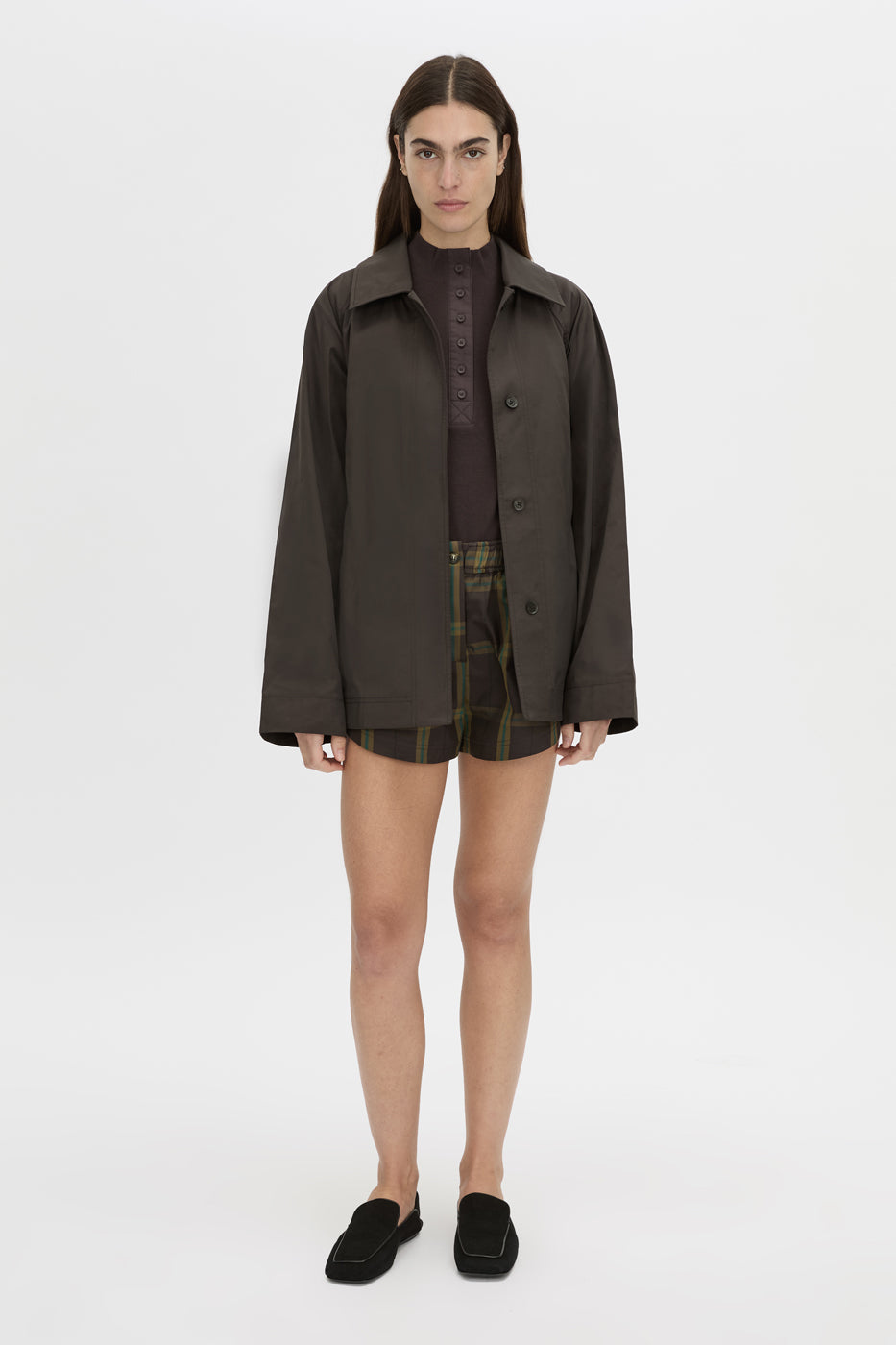 Aubrey Elbow Sleeve Rib Top