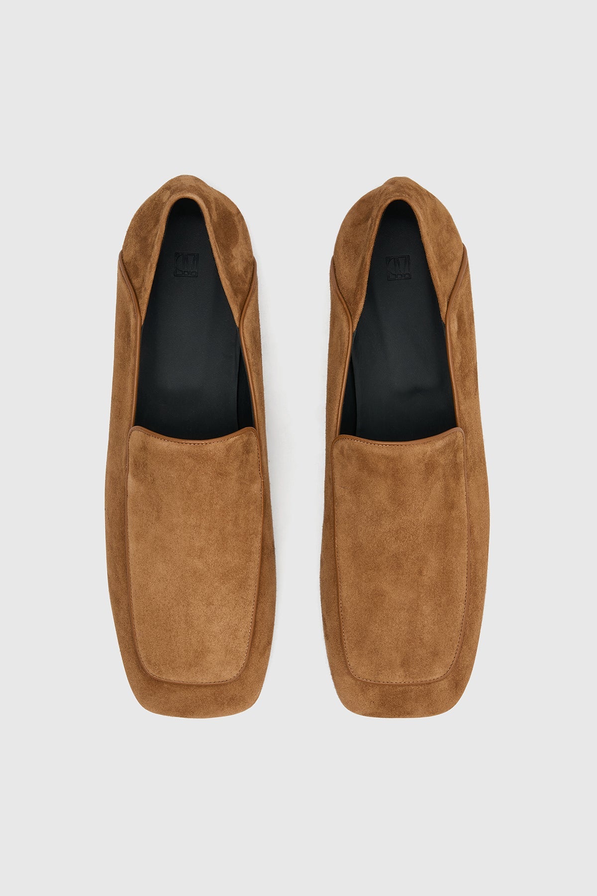 Ghost view CAMILLA AND MARC Carolyn Loafer in Tan Italian leather with square toe and slip‑on design.  