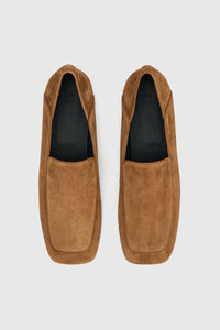 Ghost view CAMILLA AND MARC Carolyn Loafer in Tan Italian leather with square toe and slip‑on design.  