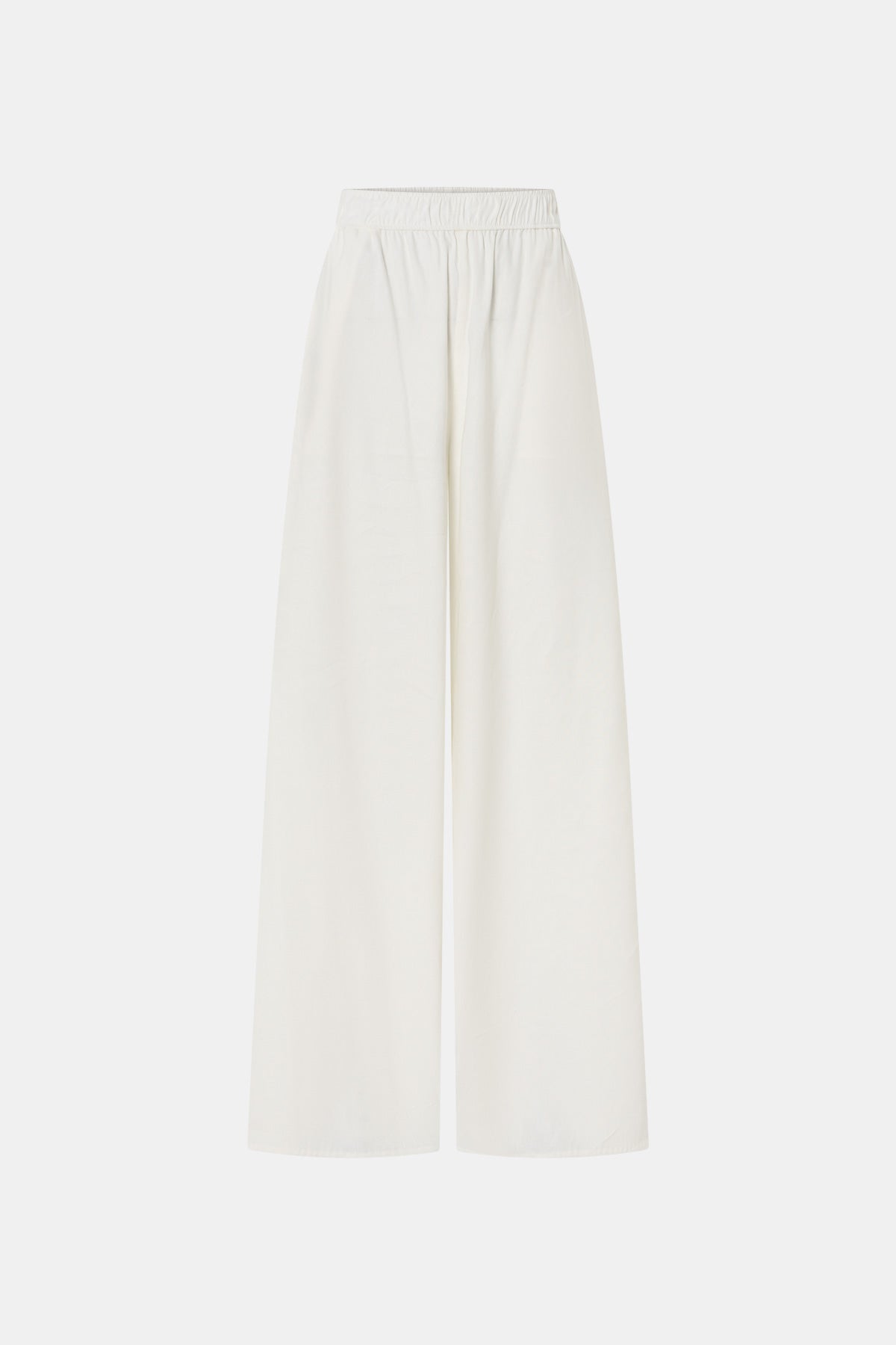 Ghost view CAMILLA AND MARC Chara Relaxed Pant in Cream with elastic waist, and back welts.
