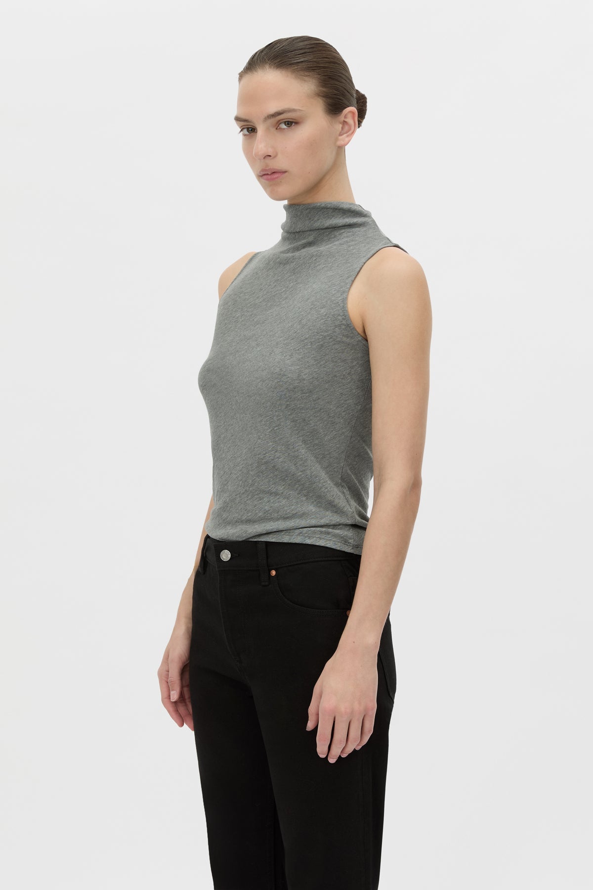 Dakota Sleeveless High Neck Top