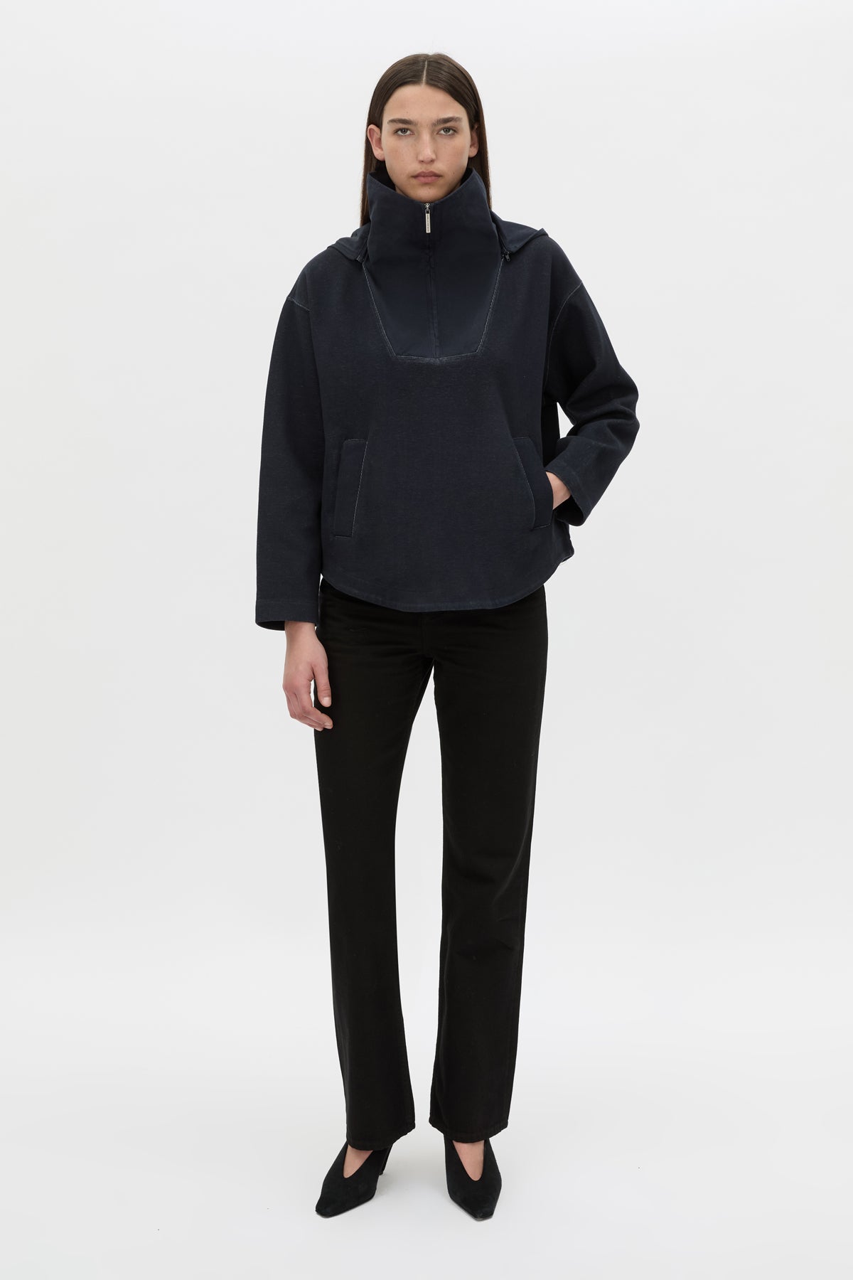 Eira Heavy Jersey Hooded Pullover