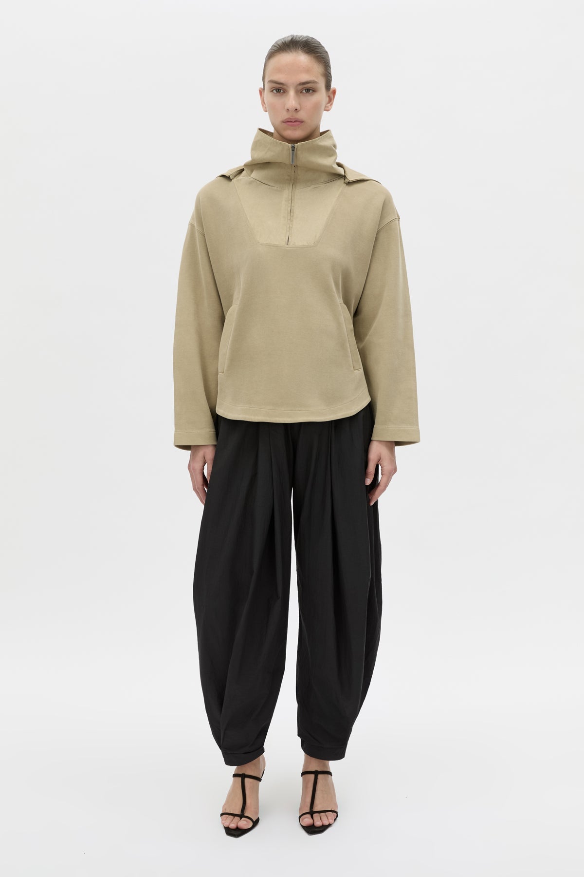 Eira Heavy Jersey Hooded Pullover