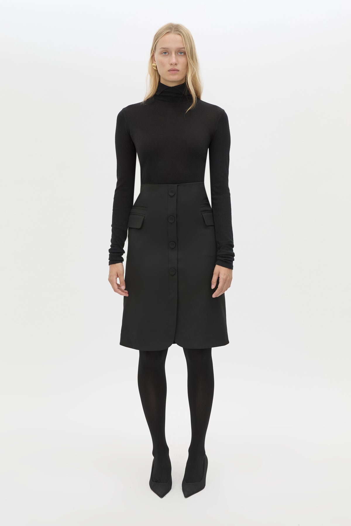 Floret Tailored Midi Skirt