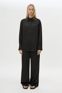 Ground Satin Long Sleeve Shirt