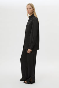 Ground Satin Long Sleeve Shirt