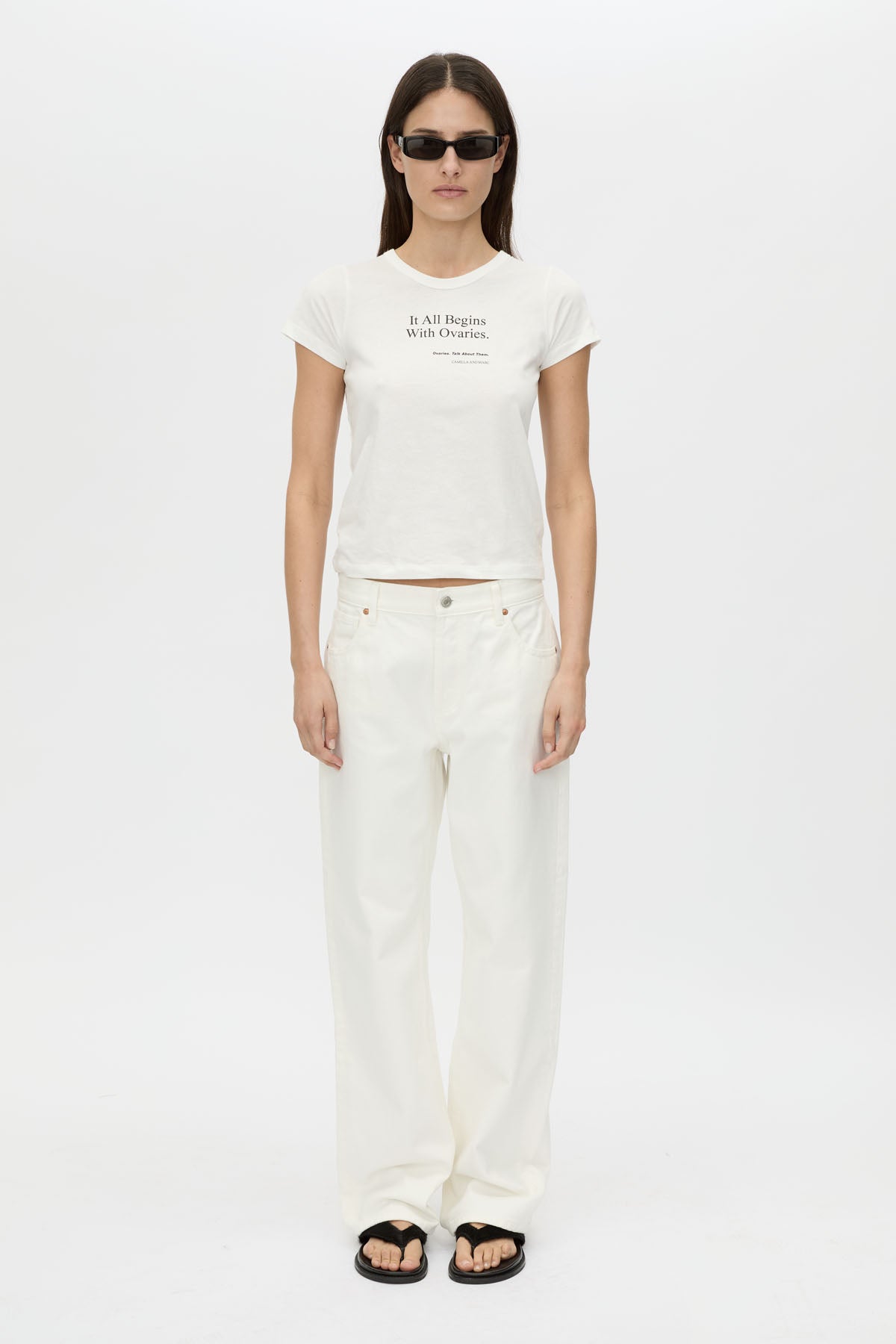 It All Begins With Ovaries Kids Tee