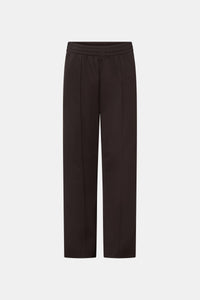 Ghost view CAMILLA AND MARC Locus Scuba Pant in Espresso with a mid‑rise fit and side‑stripe tape.