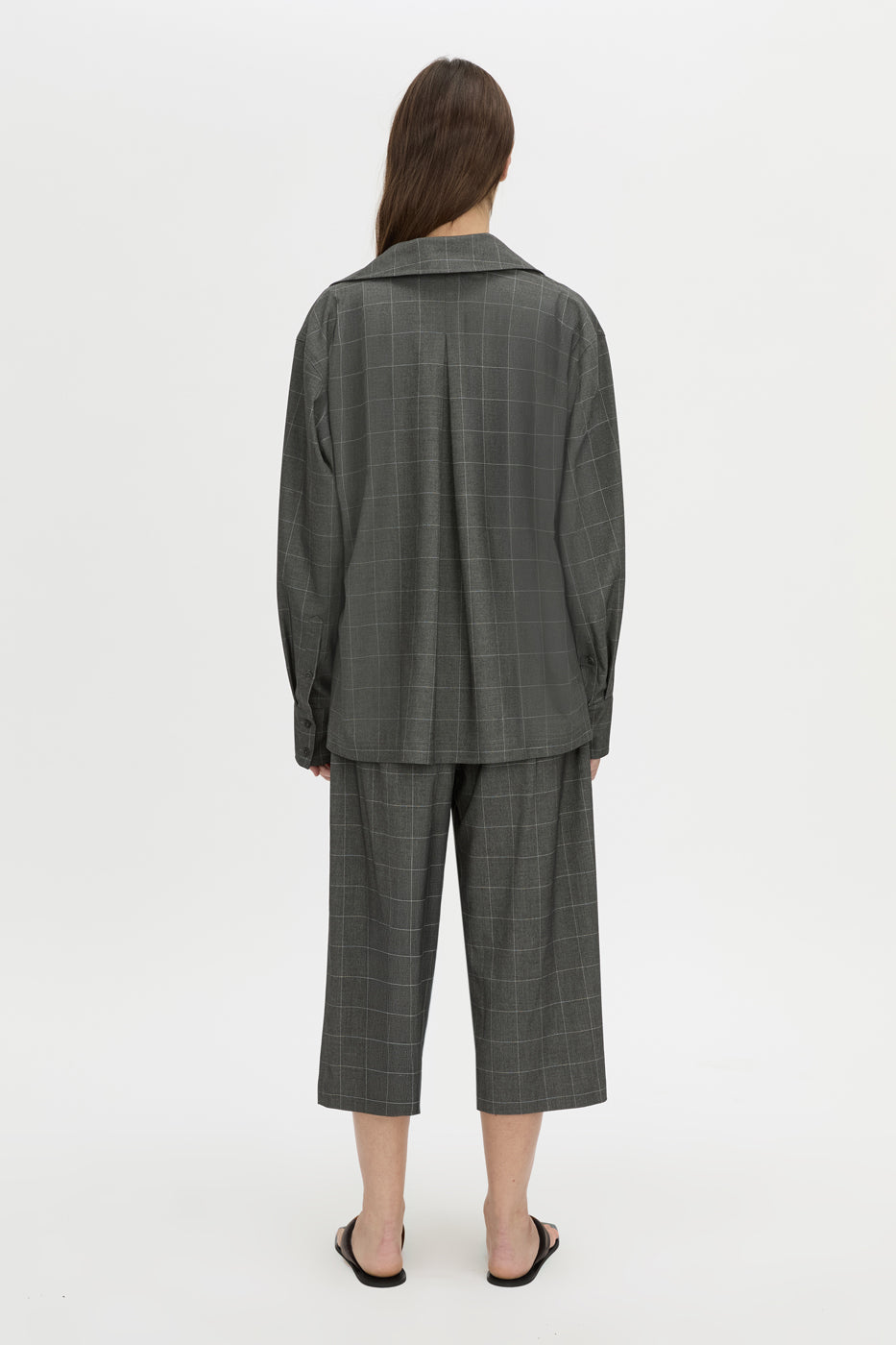 Lourdes Check Half Placket Shirt