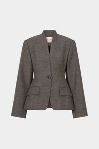 Ghost view CAMILLA AND MARC Luce blazer in chocolate marle.