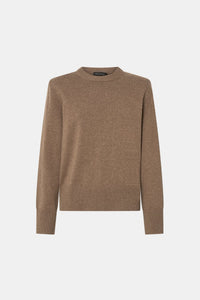 Ghost view CAMILLA AND MARC Malo Sweater in Fawn with cropped relaxed silhouette and long sleeves.