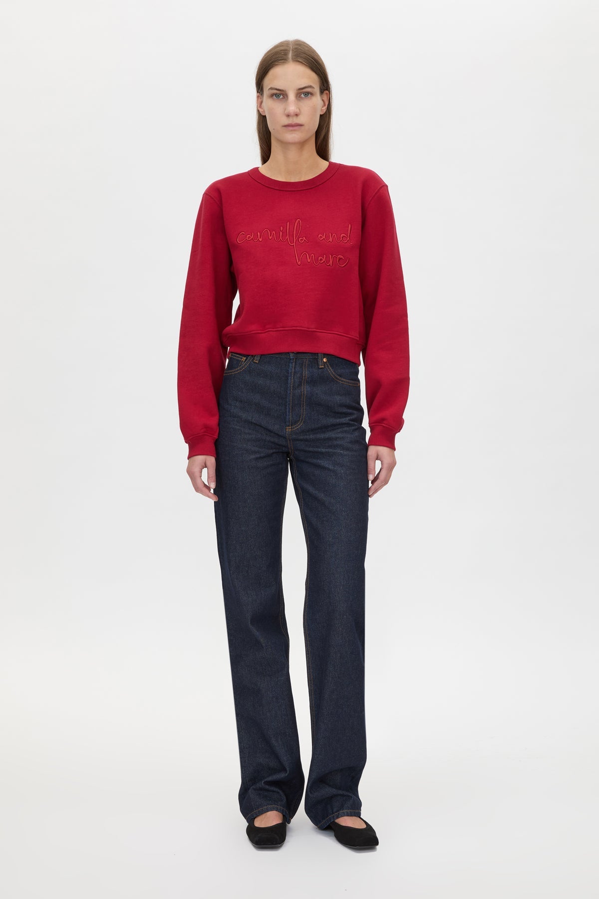 Maren Crop Emb Tracksuit Top