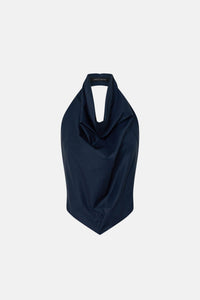 Onesto Cowl Neck Backless Top