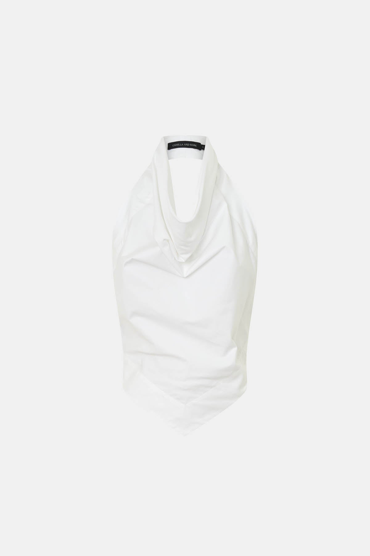 Onesto Cowl Neck Backless Top