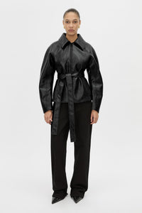 Oreno Croc Belted Jacket