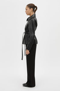 Oreno Croc Belted Jacket