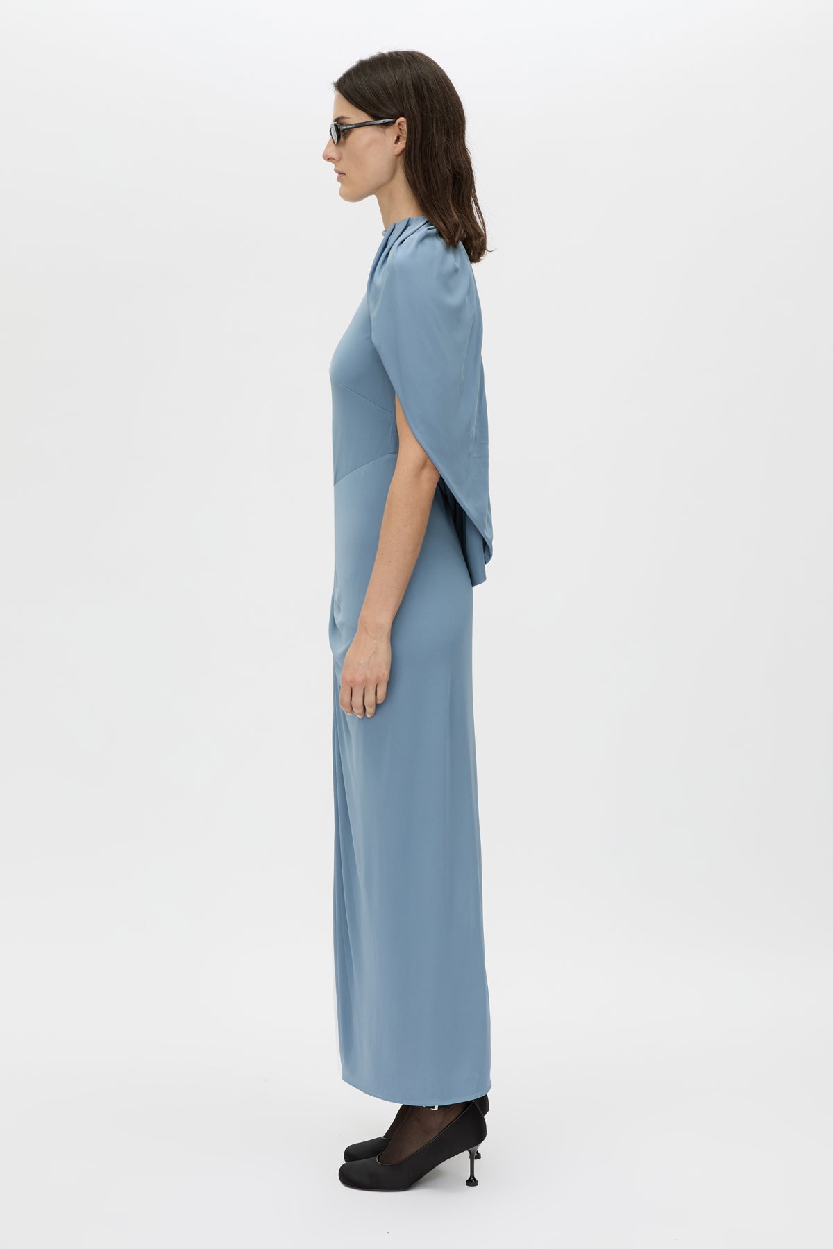 Paloma Draped Sleeve Dress