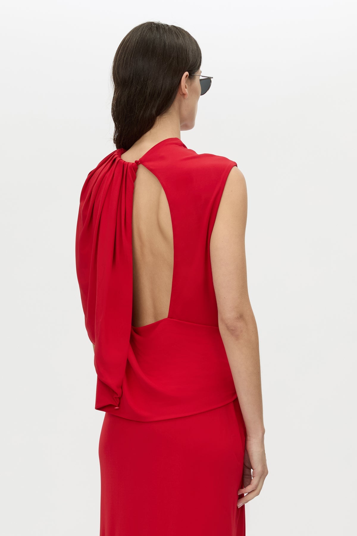 Paloma Draped Sleeve Dress
