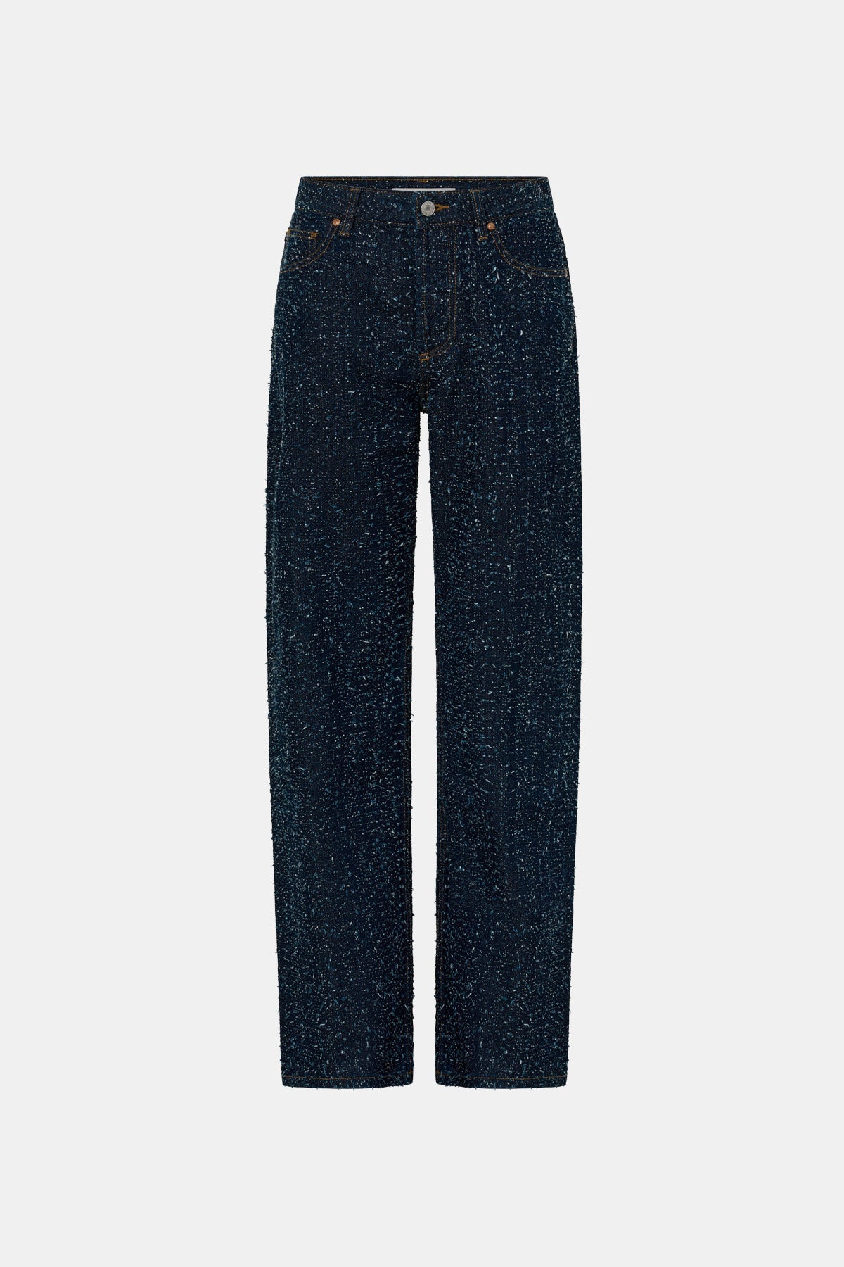 Ghost view CAMILLA AND MARC Rune Denim Jean in Indigo Neps with 100% textured cotton denim fabrication.