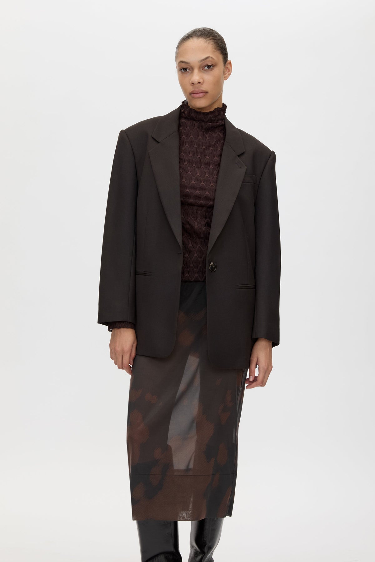 Nieve Printed Midi Skirt