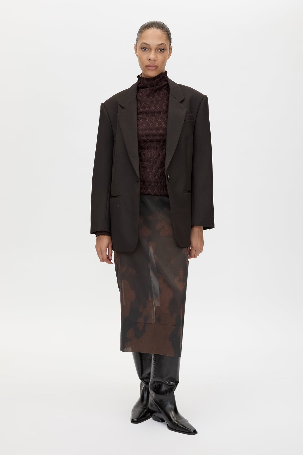 Nieve Printed Midi Skirt