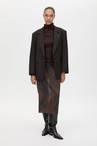 Nieve Printed Midi Skirt