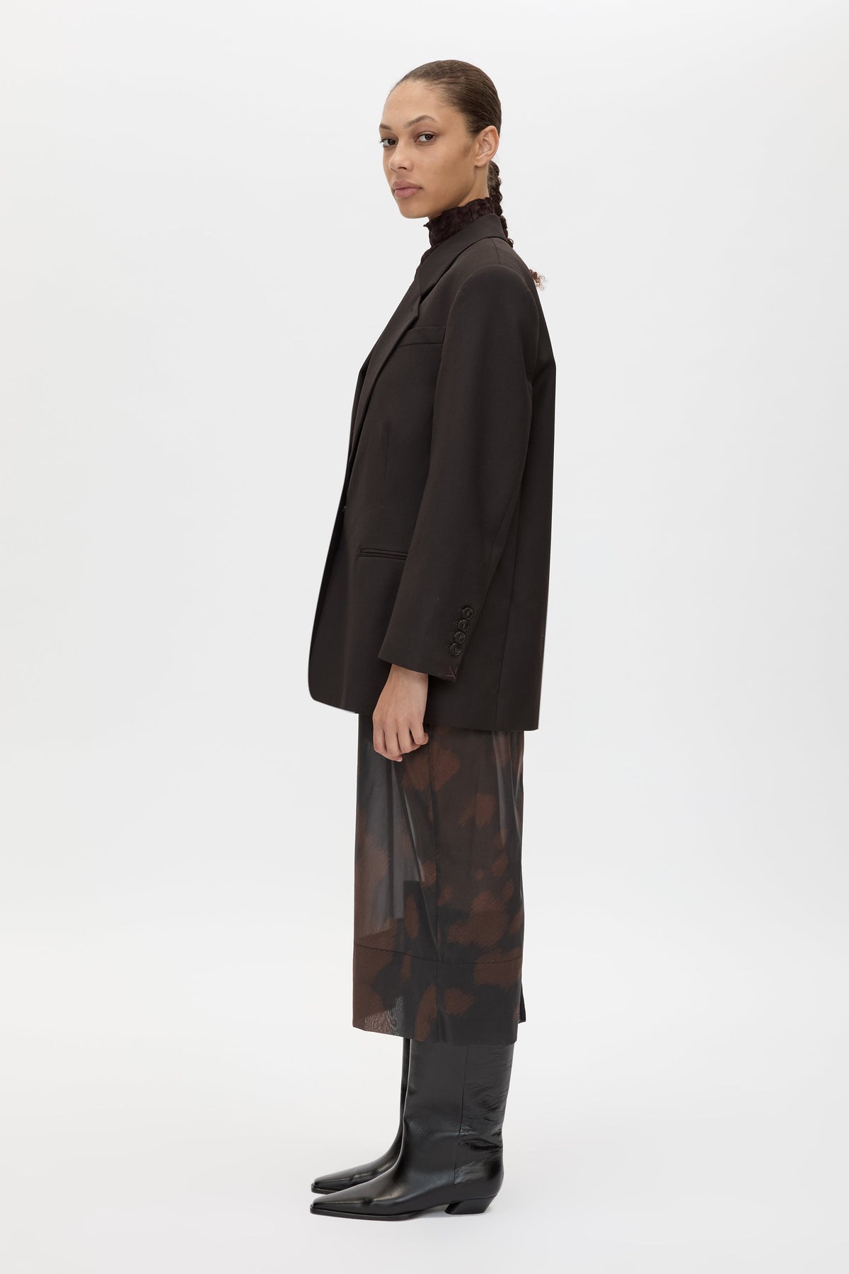 Nieve Printed Midi Skirt