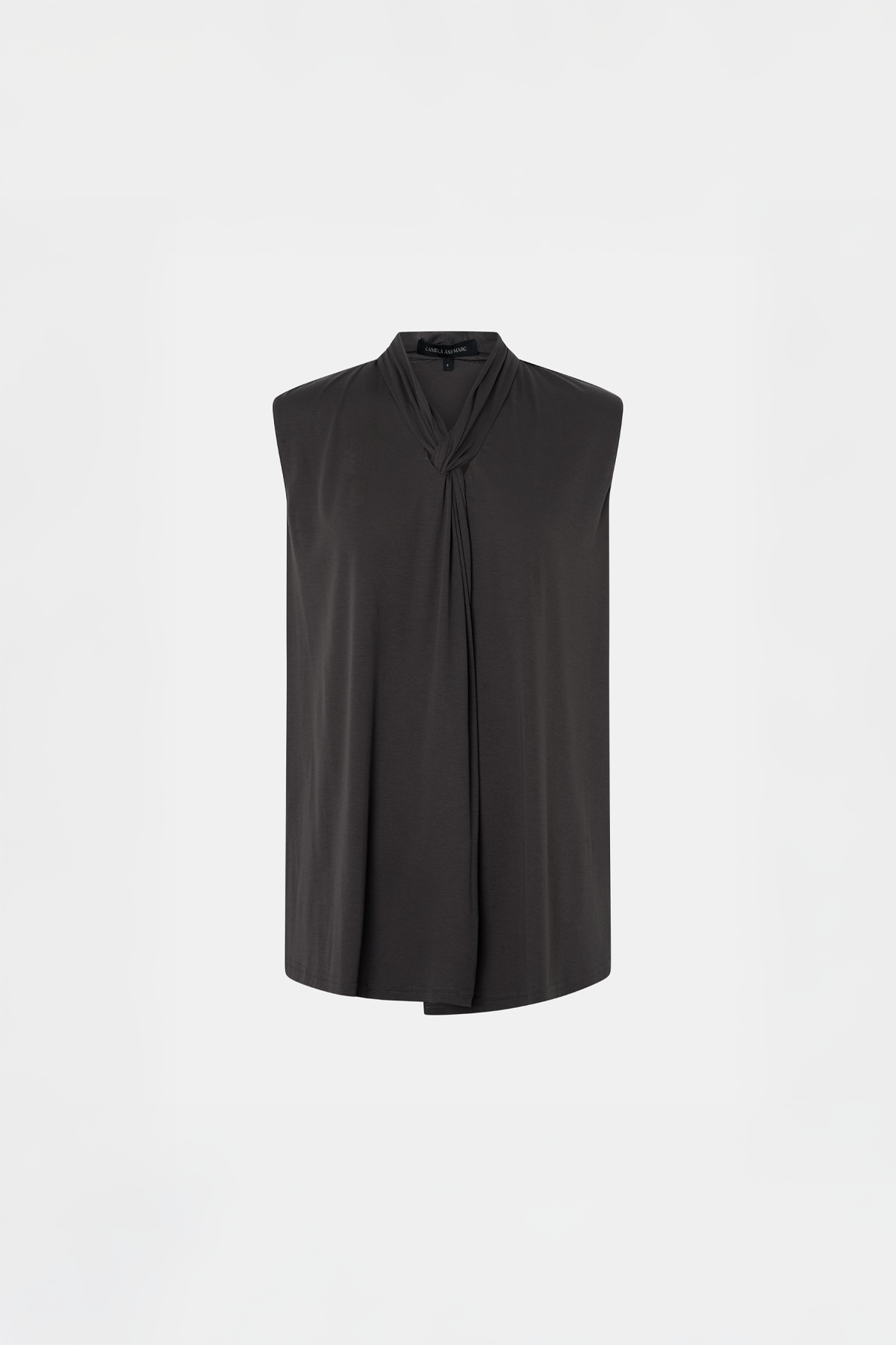 Senae Draped Knot Slvless Top