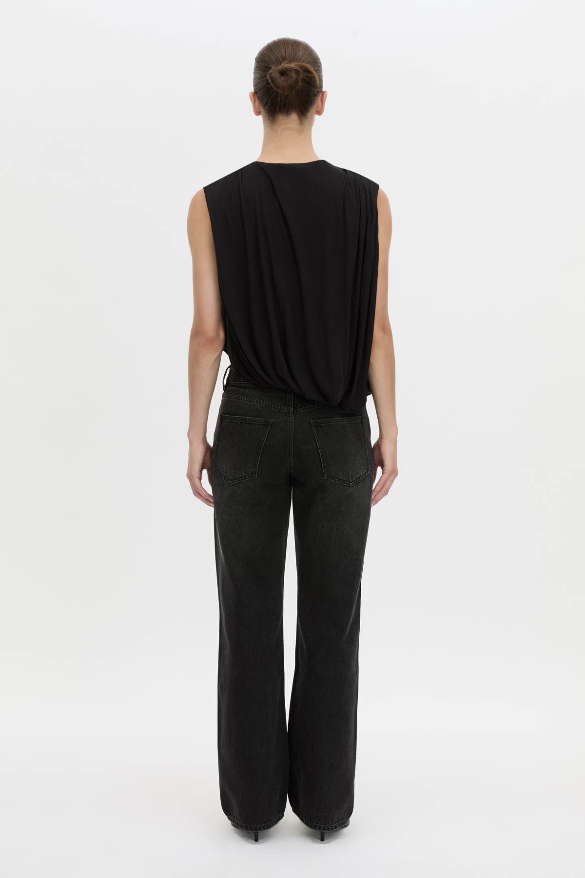 Siona Sleeveless Drape Top