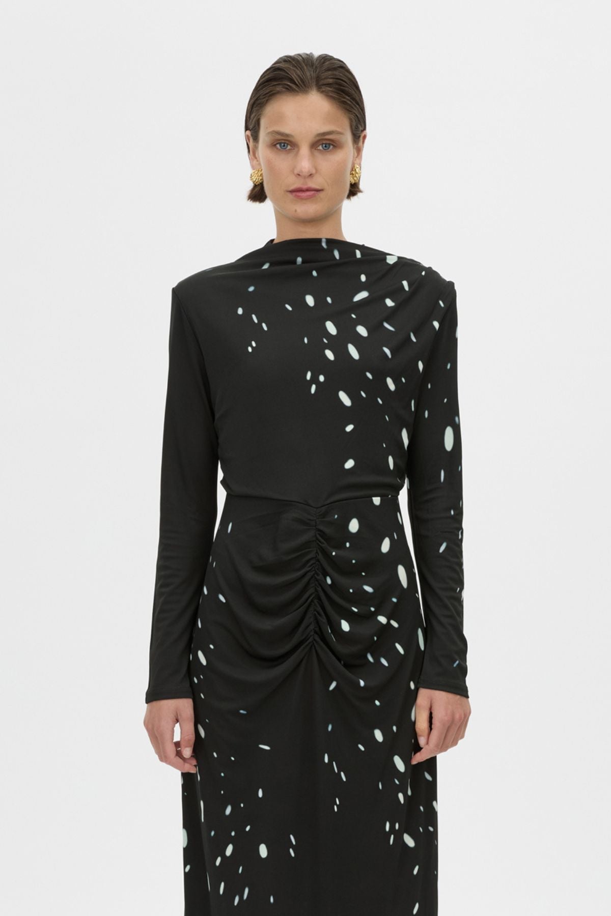 Skyward Long Sleeve Printed Dress