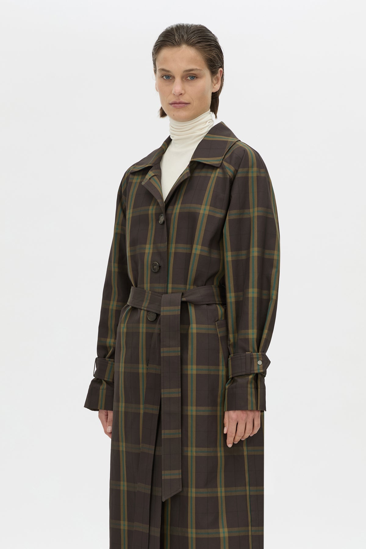 Winton Check Trench Coat