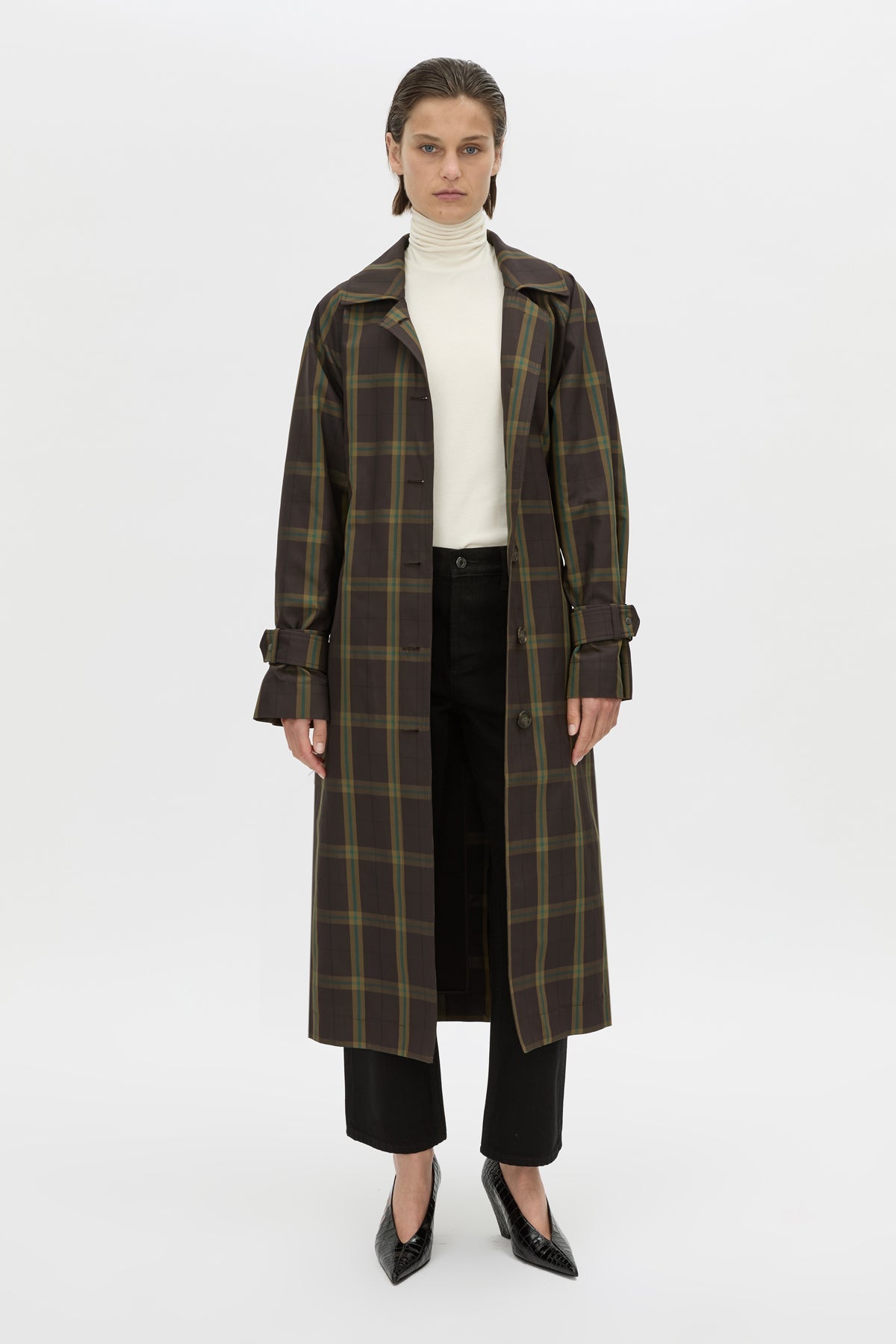 Winton Check Trench Coat