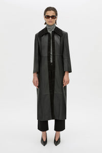 Yaz Leather Coat