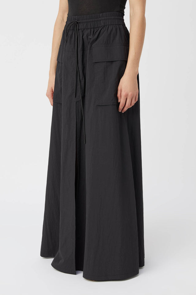 Women A-Line Wool Maxi Skirt 5234 Women A-Line Wool Maxi Skirt 5234