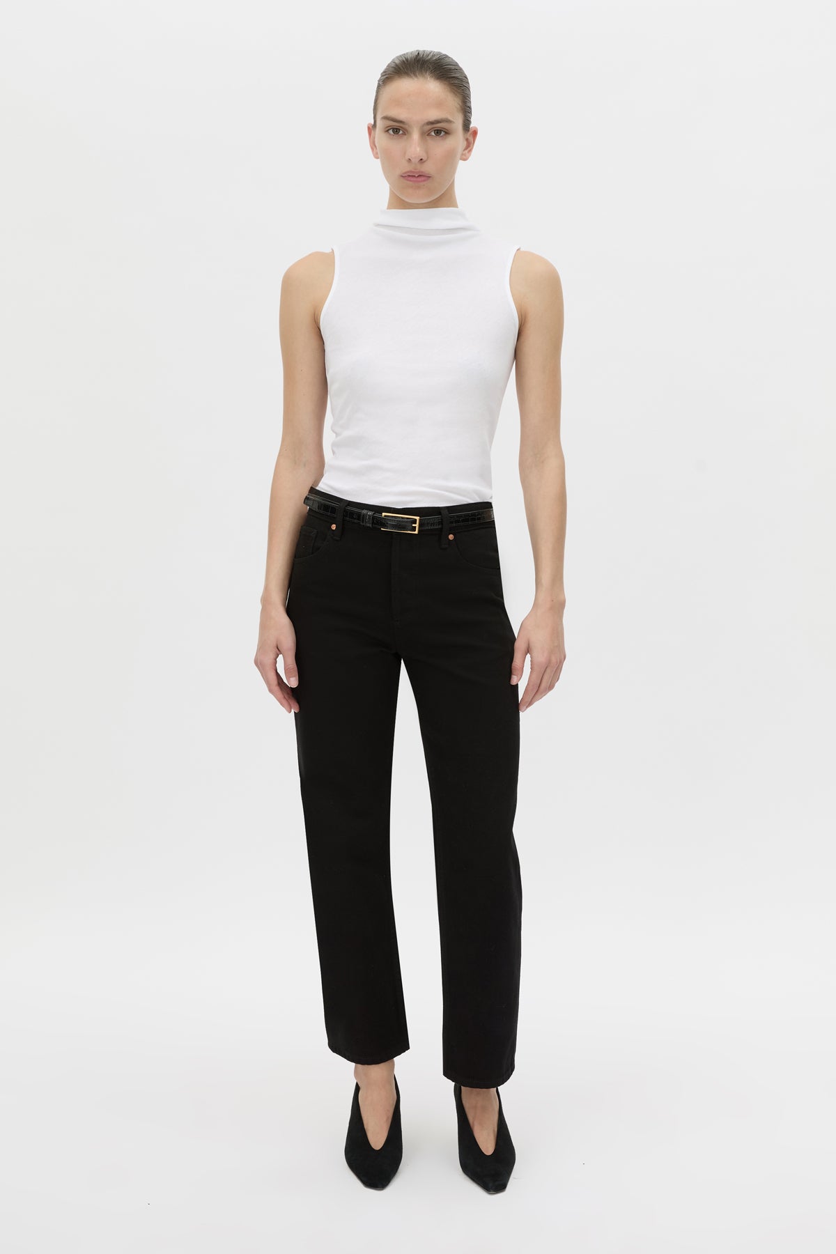 Dakota Sleeveless High Neck Top