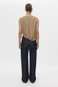Siona Sleeveless Drape Top