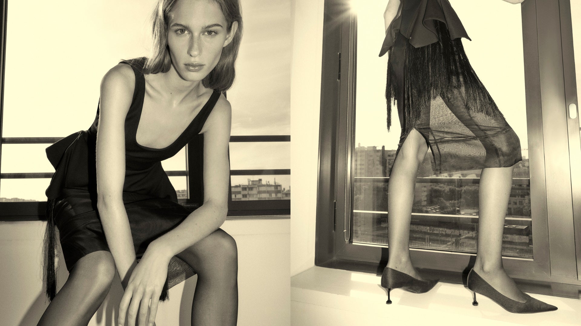 CAMILLA AND MARC SS26 Collection - Zaman Top and Noe Skirt in black.