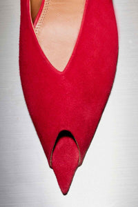 Rhys Suede Peep Toe Pump