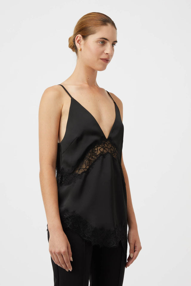 Melle Lace Cami in Black - CAMILLA AND MARC® C&M